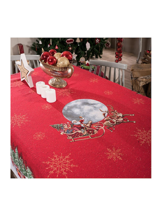 Teoran Rudolph Christmas Tablecloth Fabric L140xW220cm.