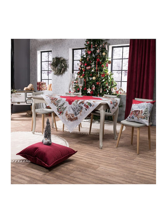 Teoran Kloten Weihnachts- Tischtuch Stoff B140xL140cm. 1Stück