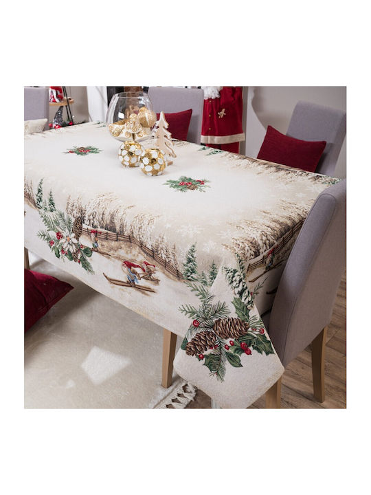 Teoran Christmas Tablecloth Fabric L140xW140cm.