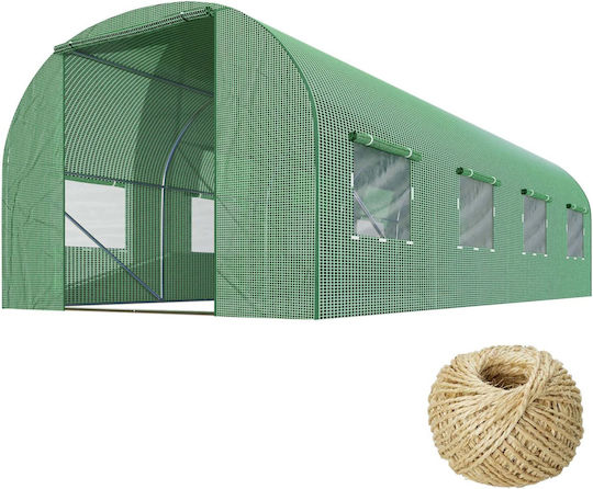 Seră Tunel cu Cadru Metalic 4x2.5x2m