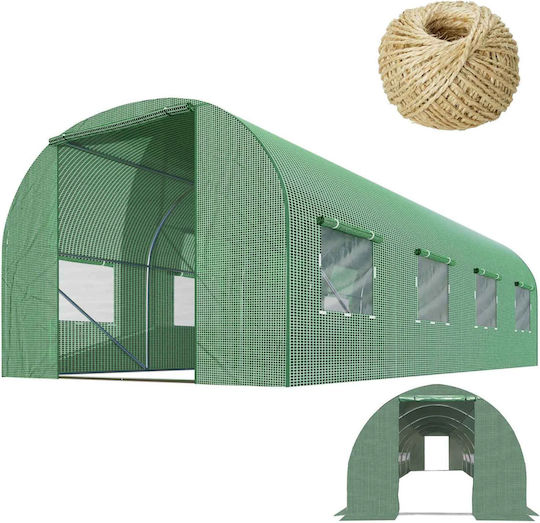DAC-NOP-10009303 Оранжерия Тунел с Метална Рамка 4x2.5x2m