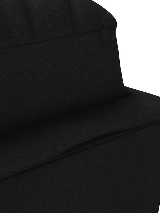 Recliner Stoff Schwarz L133.5xW56xH74cm