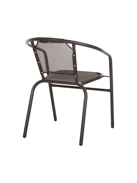 Gartenstühle Metallisch Ledan Braune 55x58x72cm