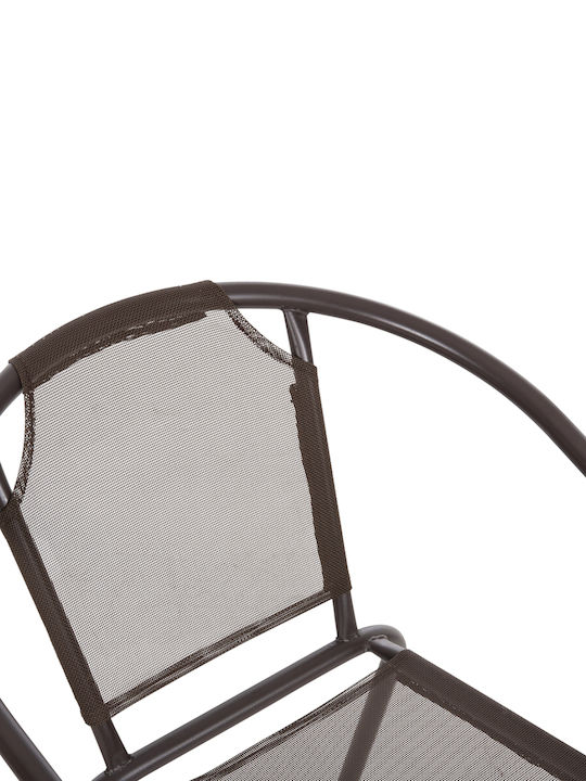 Gartenstühle Metallisch Ledan Braune 55x58x72cm