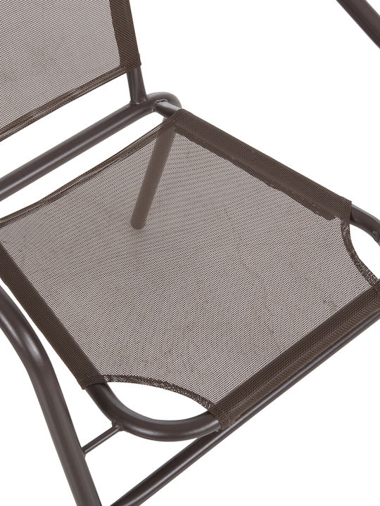 Gartenstühle Metallisch Ledan Braune 55x58x72cm