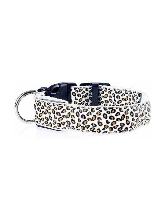 Hundehalsband aus in Weiß Farbe Mittel