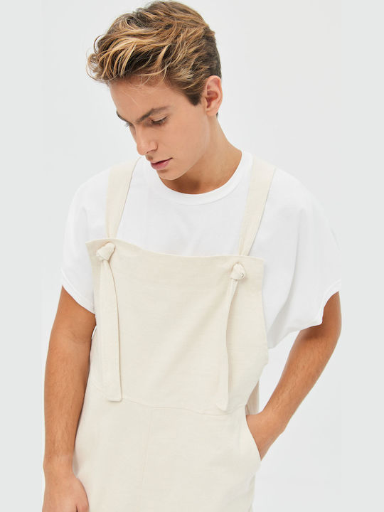 Dungarees Graphite Ecru Elastic