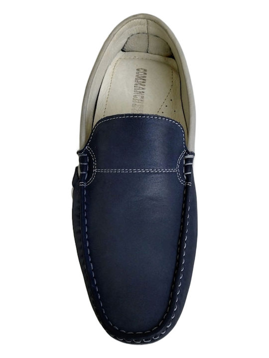 Δερμάτινα Ανδρικά Loafers σε Μπλε Χρώμα