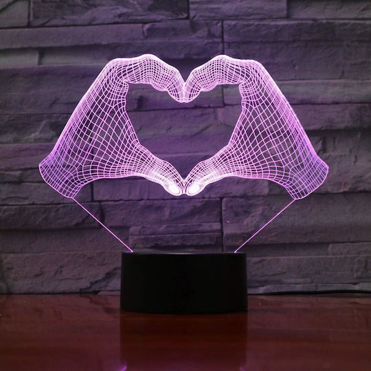 Lustră Decorativă Iluzie 3D Negru