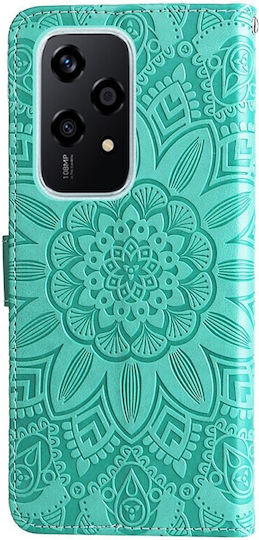 Embossed Sunflower Wallet Πράσινο (Honor 200 Lite 5G)