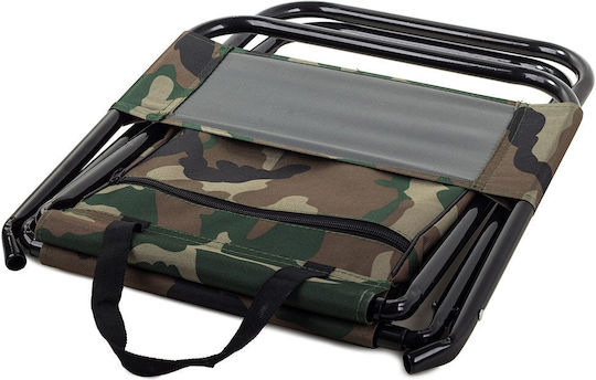 Folding Fishing Chair Zola Thermal Bag Backrest Carrying Handles Army Model