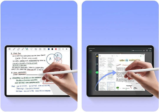 Baseus Smooth Writing (Active + Passive Version) with LED Indicators Digital Touch Pen mit Palm Rejection für iPad in Weiß Farbe SXBC060302