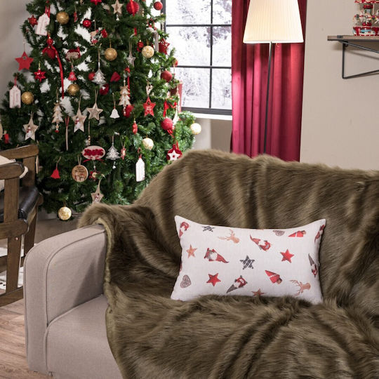 Teoran Christmas Decorative Square Pillowcase Hilden 45x45cm