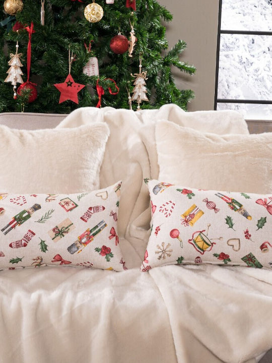 Teoran Christmas Decorative Rectangular Pillowcase 30x50cm