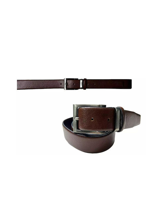 Venturi Men's Leather Belt Brown