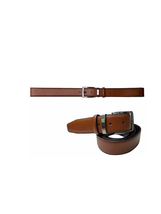 Venturi Men's Leather Belt Tabac Brown