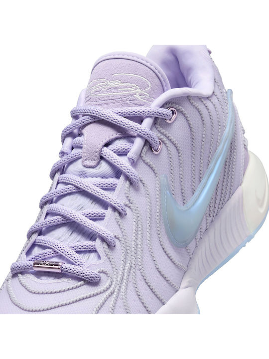 LeBron XXI Low Basketball Shoes Barely Grape / Lilac Bloom / Summit White / Light Armory Blue