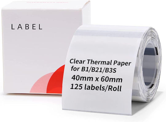 Niimbot 125 Self-Adhesive Label Rolls for Label Printer 40x60mm 1pcs