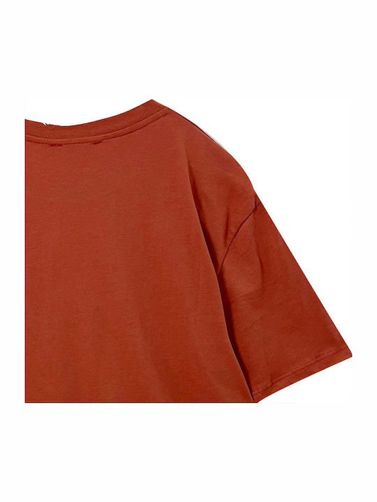 T-shirt Χρώμα Κεραμιδί
