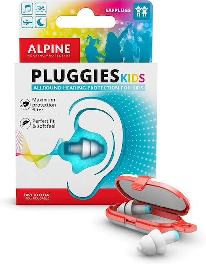 Alpine Kids Earplugs for Swimming Transparent 2pcs ALP23541