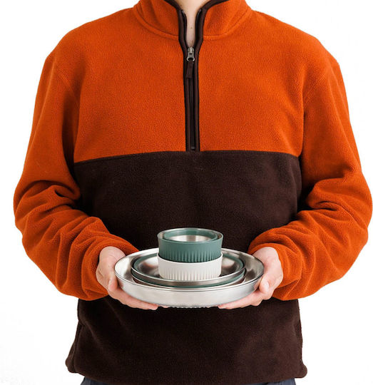 Folding Stainless Steel 2-Person Food Set Detour
