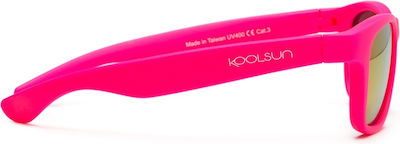 Koolsun 3-10 Years Παιδικά Γυαλιά Ηλίου Wave Neon Pink KS-WANP003