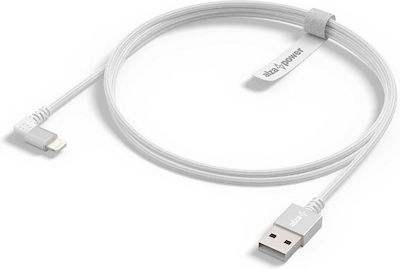 AlzaPower USB-A la Cablu Lightning Argint 1m