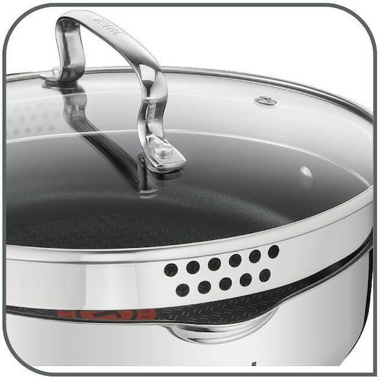 Tefal Duetto+ Pots Set Made of Stainless Steel Silver with Non-Stick Coating 5 Pieces
