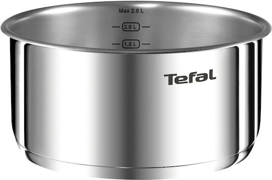 Tefal Ingenio Emotion Σετ Μαγειρικά Σκεύη από Ανοξείδωτο Ατσάλι Silver με Αντικολλητική Επίστρωση 9τμχ