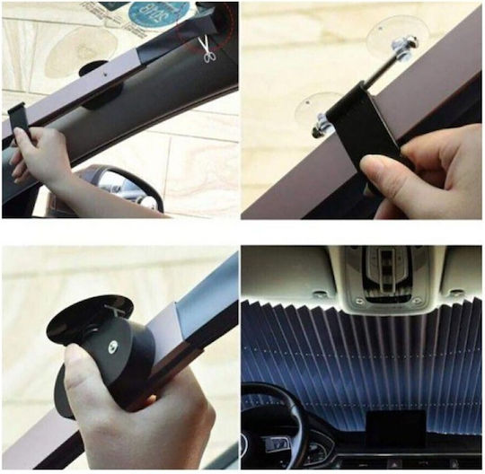 Carsun Вътрешна слънцезащита за предно стъкло на кола 140x65см.