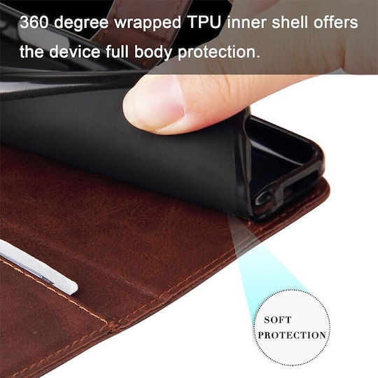 Zipper Wallet Καφέ (Google Pixel 8a)