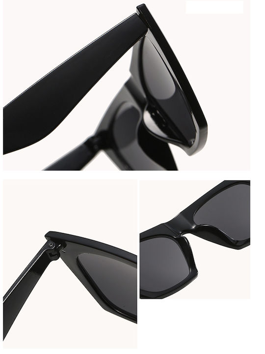 Techsuit Damen Sonnenbrille mit Braun Gestell und Braun Linse