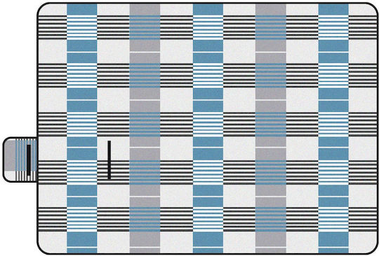Picknickdecke 200x200cm in Blau Farbe