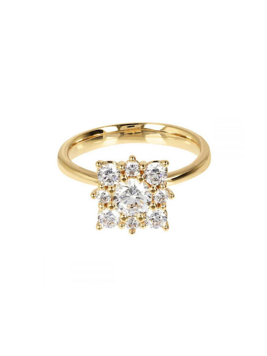 Bronzallure Women's Ring with Zircon Gold Plated