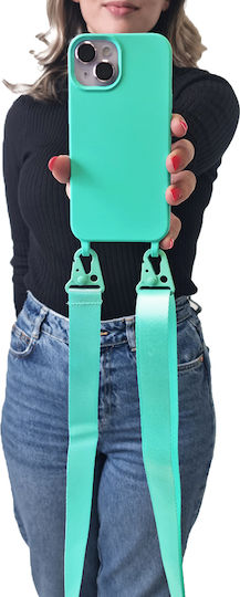 Sonique Strap Back Cover Silicone 0.5mm with Strap Light Blue (Redmi Note 13 Pro 4G / Poco M6 Pro 4G)