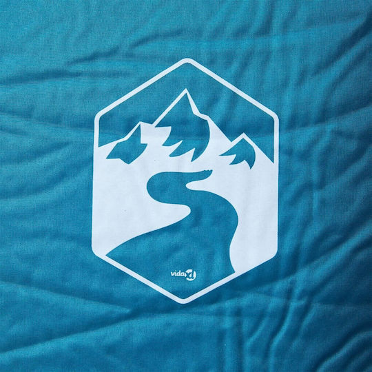 vidaXL Self-Inflating Single Camping Sleeping Mat 190x64cm Thickness 3cm in Turquoise color