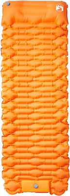 vidaXL Self-Inflating Single Camping Sleeping Mat in Orange color