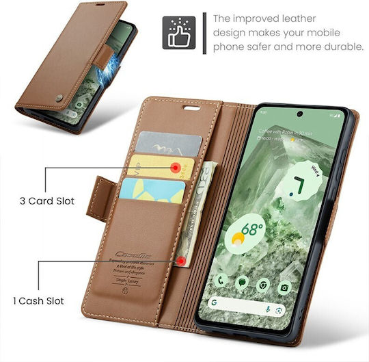 Caseme 023 Luminus Wallet Brown (Google Pixel 8a)