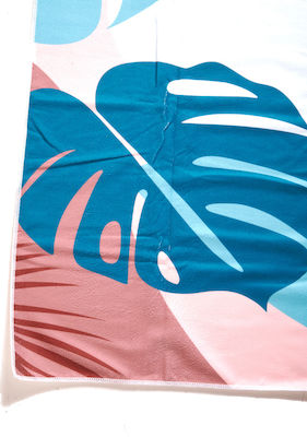 Beach Towel Large Leaves 70cm-140cm Multicolor