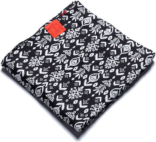 Funky Buddha Beach Towel Cotton Black