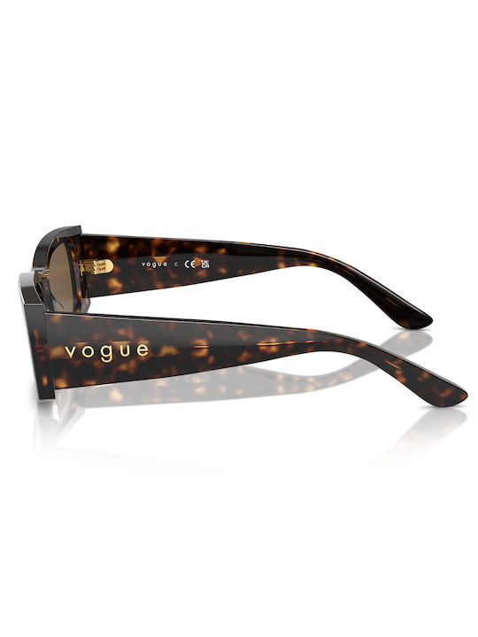 Vogue Women's Sunglasses with Brown Tartaruga Plastic Frame and Brown Lens VO5584S W65673