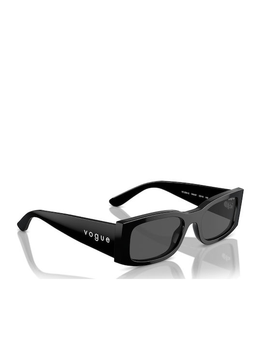 Vogue Women's Sunglasses with Black Horn-Rimmed Frame and Grey Lens VO5584S W44/87