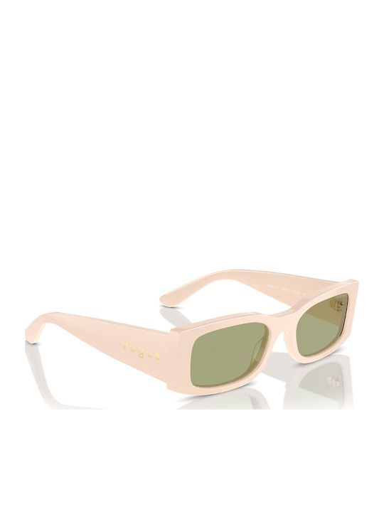 Vogue Women's Sunglasses with Beige Plastic Frame and Green Lens VO5584S 316482