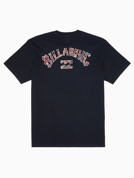 Billabong Kids Blouse Short Sleeve Navy Blue Arch