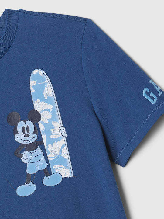 GAP Kinderhemd Kurzarm Blau Graphic