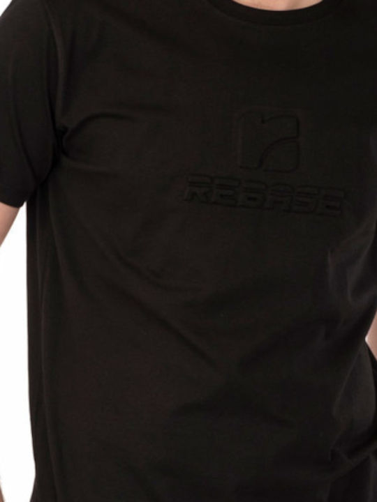 Rebase Herren T-Shirt Kurzarm Black