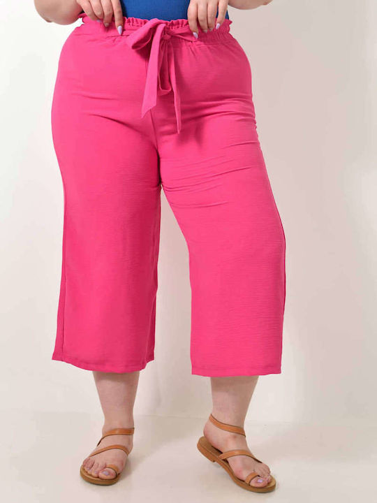 Women's Culottes with Elastic Fuchsia