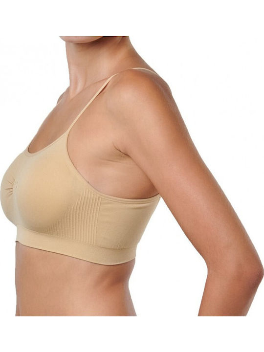 Women's Bra with Removable Padding Beige