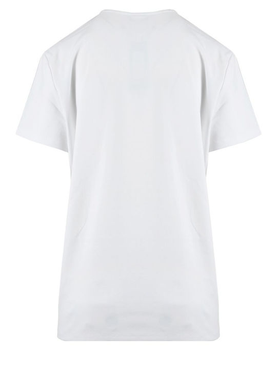 DKNY Women's Summer Blouse Cotton Short Sleeve White