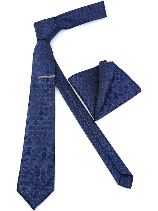 Legend Accessories Men's Tie Set Printed in Blue Color